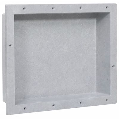 vidaXL Shower Niche Matt Grey 41x51x10 cm