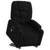 vidaXL Stand up Massage Recliner Chair Black Fabric