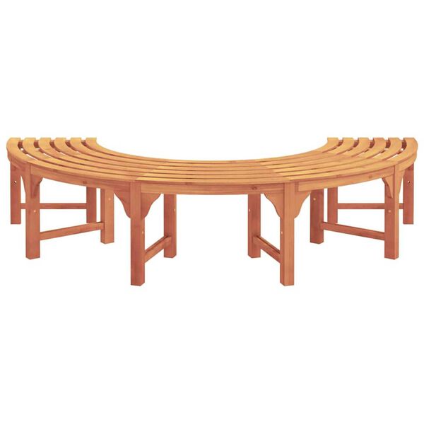 vidaXL Tree Bench Brown 160 x 160 x 45cm Solid Eucalyptus wood