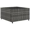 vidaXL 6 Piece Garden Lounge Set with Cushions Grey Poly Rattan