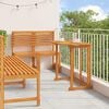 vidaXL Garden Bistro Set 5 pcs Brown Solid Acacia Wood