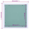 vidaXL Access Panel with Aluminium Frame and Plasterboard 200x200 mm