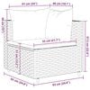 vidaXL 8 Piece Garden Lounge Set with Cushions Brown Poly Rattan