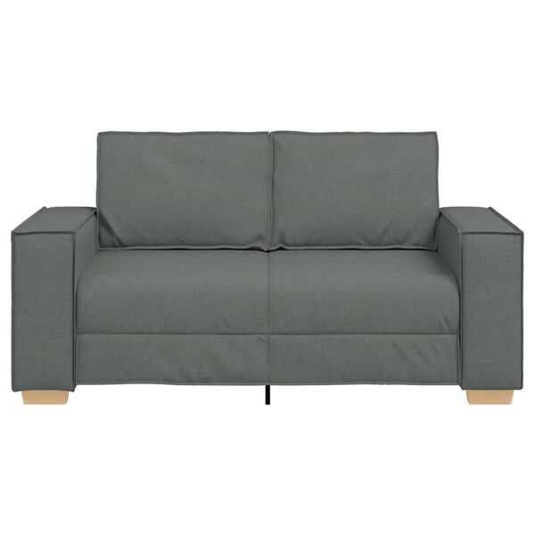 vidaXL 2-Seater Sofa Dark Grey 160x78x84 cm Fabric