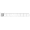 vidaXL Chicken Cage with Run Light Grey 117x1017x123 cm Galvanised Steel