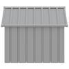 vidaXL Dog House Grey 116.5x103x81.5 cm Galvanised Steel
