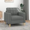 vidaXL Sofa Chair Dark Grey 60 cm Fabric