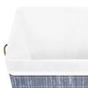 vidaXL Bamboo Laundry Basket Grey 83 L