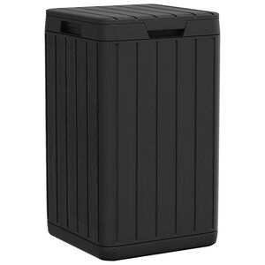 vidaXL Outdoor Garbage Bin Anthracite 38x38x65 cm PP