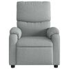 vidaXL Electric Massage Recliner Chair Light Grey Fabric