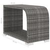vidaXL 8 Piece Garden Lounge Set with Cushions Poly Rattan Grey