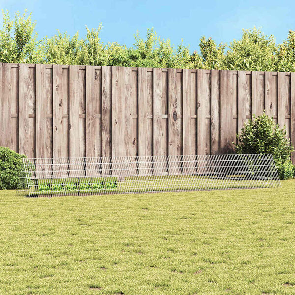 vidaXL Rabbit Cage Silver 430 x 55 x 55 cm Galvanised Steel