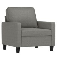 vidaXL Sofa Chair Dark Grey 60 cm Fabric