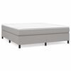 vidaXL Box Spring Bed Frame Light Grey California King Fabric (US Only)