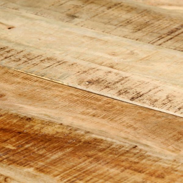 vidaXL Dining Table 140x70x75 cm Solid Rough Mango Wood