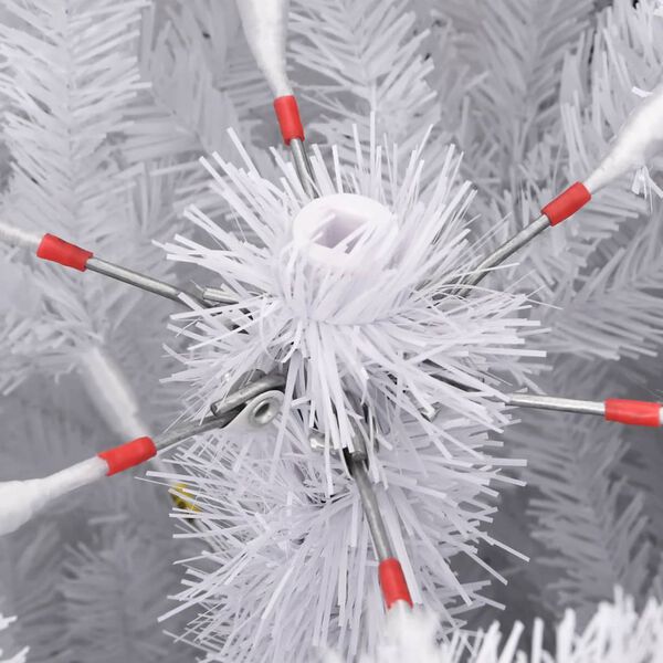 vidaXL Artificial Hinged Christmas Tree with Flocked Snow 150 cm