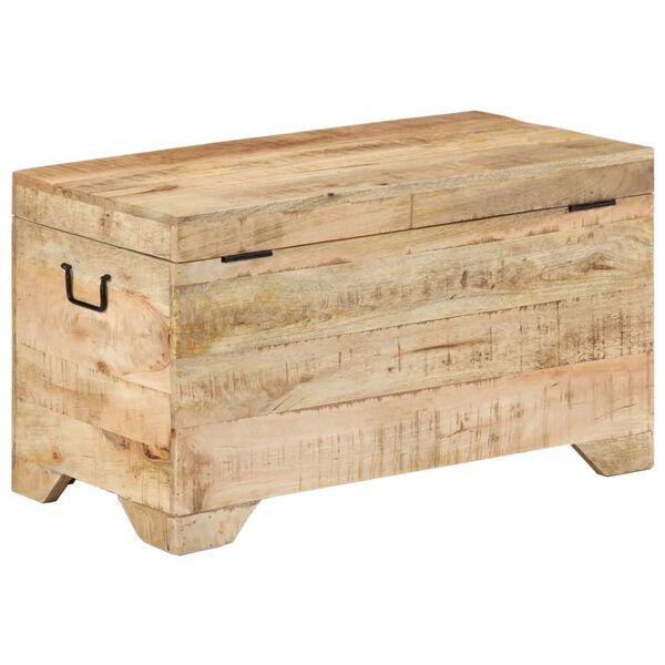 vidaXL Storage Chest Solid Rough Mango Wood