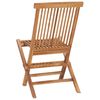 vidaXL 5 Piece Folding Outdoor Dining Set Solid Teak Wood