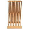 vidaXL Folding Stool 40x32.5x70 cm Solid Wood Teak