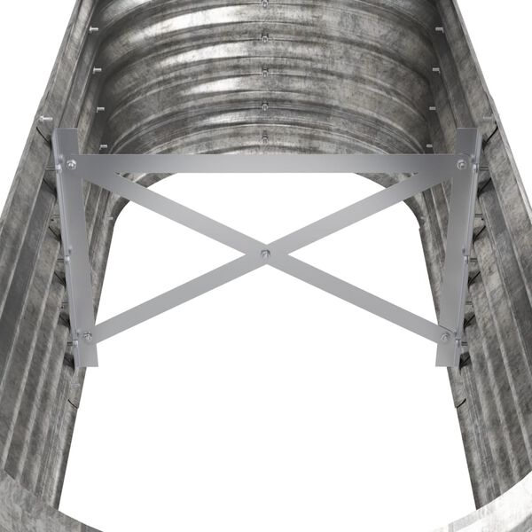 vidaXL Garden Raised Bed Powder-coated Steel 114x40x36 cm Silver