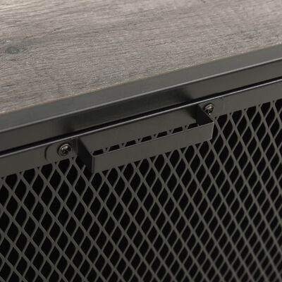 vidaXL Storage Cabinets 2 pcs Grey 72x36x82 cm Metal and MDF