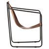 vidaXL Relaxing Armchair Brown Real Leather