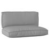 vidaXL Pallet Cushion Set 2 pcs Grey Oxford Fabric