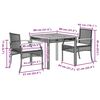 vidaXL 7 Piece Garden Dining Set with Cushions Beige Poly Rattan