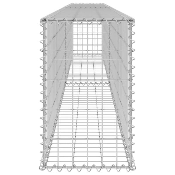 vidaXL Gabion Wall with Covers Galvanised Steel 300x30x50 cm