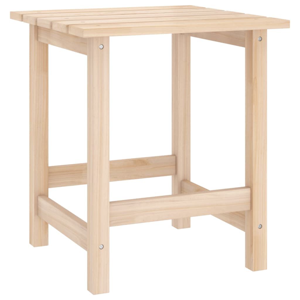 vidaXL Garden Adirondack Chair with Ottoman and Table Solid Fir Wood
