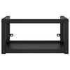 vidaXL Wall-mounted Bathroom Washbasin Frame Black 59x38x31 cm Iron