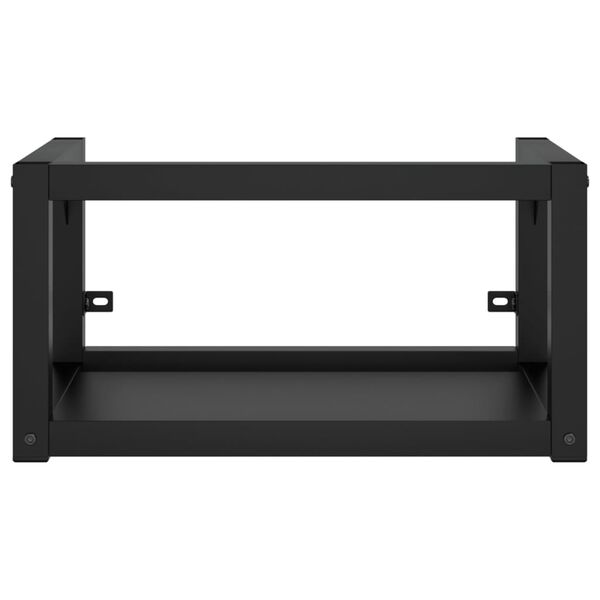 vidaXL Wall-mounted Bathroom Washbasin Frame Black 59x38x31 cm Iron