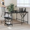 vidaXL Desk Black 139x139x75 cm Engineered Wood