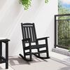 vidaXL Garden Rocking Chair Black 92 x 70 x 108cm HDPE