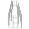vidaXL Gabion Raised Bed Galvanised Steel 450x50x50 cm
