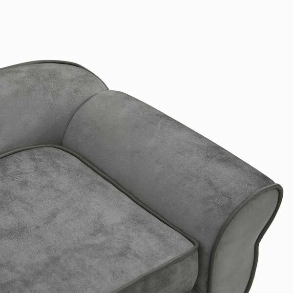 vidaXL Dog Sofa Dark Grey 72x45x30 cm Plush