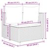 vidaXL 8 Piece Garden Sofa Set with Cushions Grey Poly Rattan