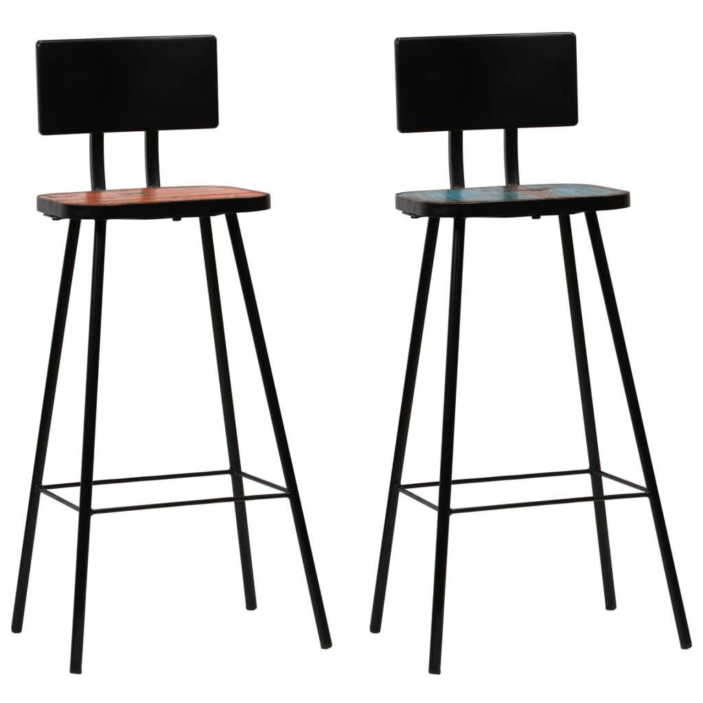 vidaXL Bar Set 3 Piece Solid Reclaimed Wood Multicolour
