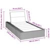 vidaXL Sunbed with Floating Cushion Black Poly Rattan