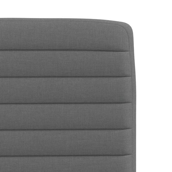 vidaXL Dining Chairs 6 pcs Dark Grey Fabric