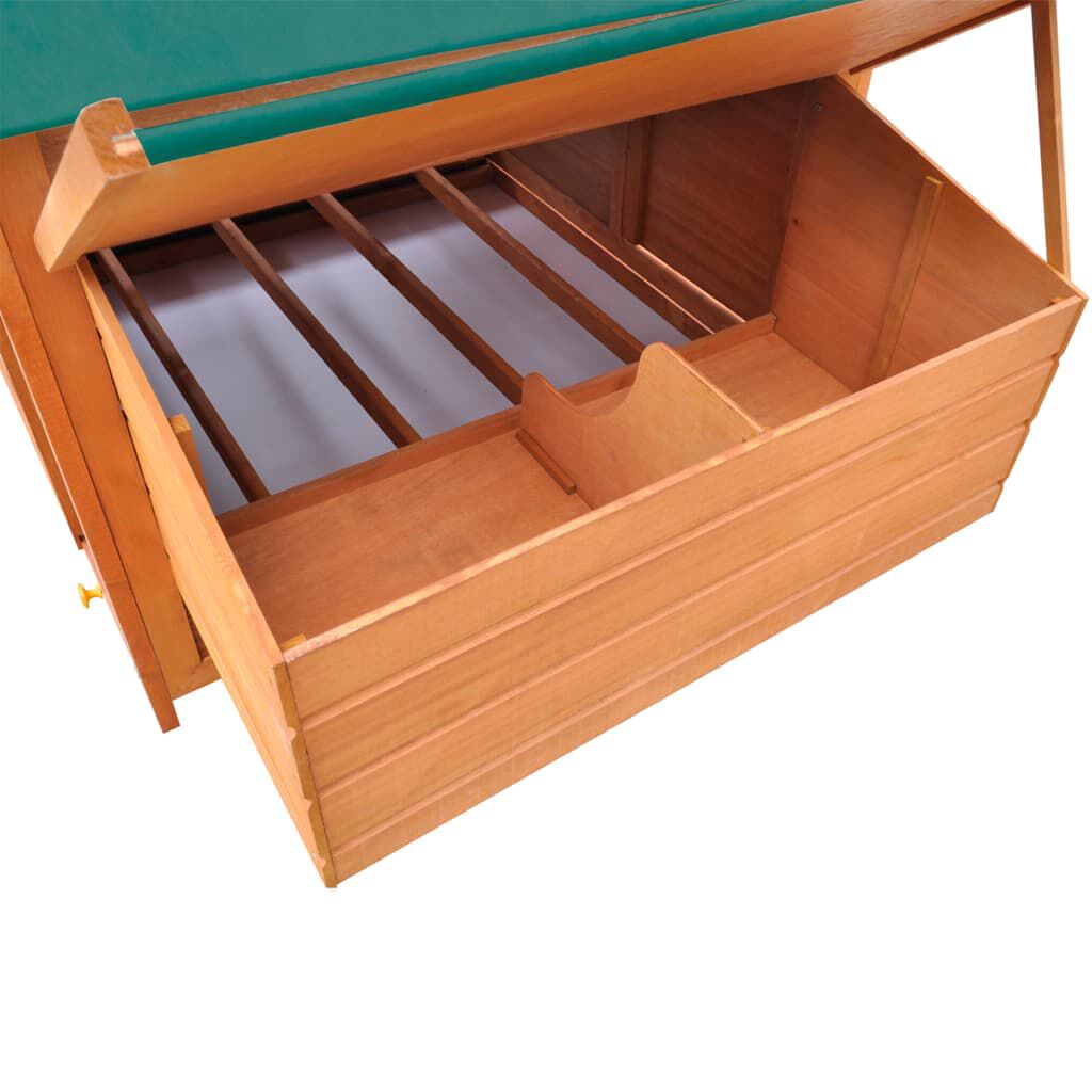 vidaXL Chicken Coop Wood 157x97x110 cm