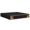 vidaXL Floating Wall Shelf Black 23x23.5x3.8 cm MDF