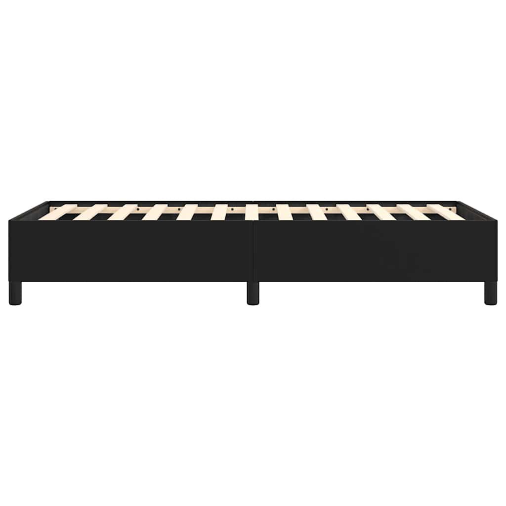 vidaXL Bed Frame without Mattress Black 100x203 cm Twin XL Faux Leather