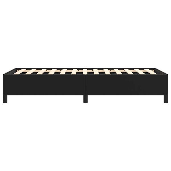 vidaXL Bed Frame without Mattress Black 100x203 cm Twin XL Faux Leather
