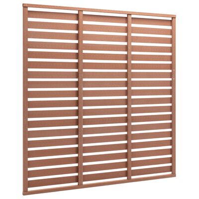 vidaXL Fence Panel WPC 180x180 cm Brown