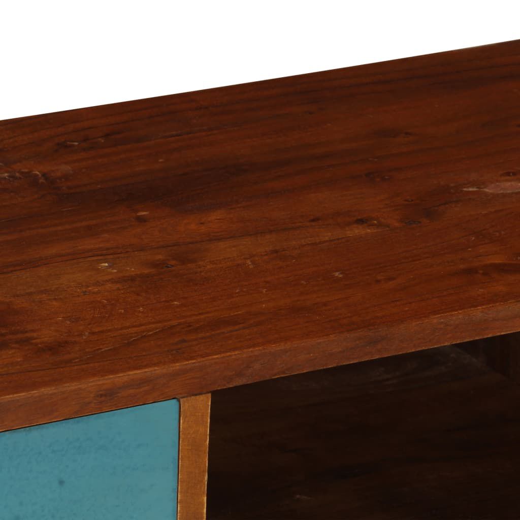 vidaXL TV Cabinet with 3 Drawers 110x35x50 cm Solid Acacia Wood
