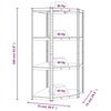 vidaXL 4-Layer Shelves 5 pcs Blue Steel&Engineered Wood