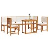 vidaXL Garden Bistro Set 6 pcs Brown Solid Acacia Wood