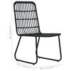 vidaXL 7 Piece Outdoor Dining Set Poly Rattan and Glass