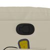 vidaXL Massage Recliner Chair Cream Faux Leather